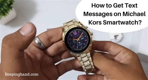 michael kors smartwatch iphone text|How to Get Text Messages on Michael Kors Smartwatch: Easy .